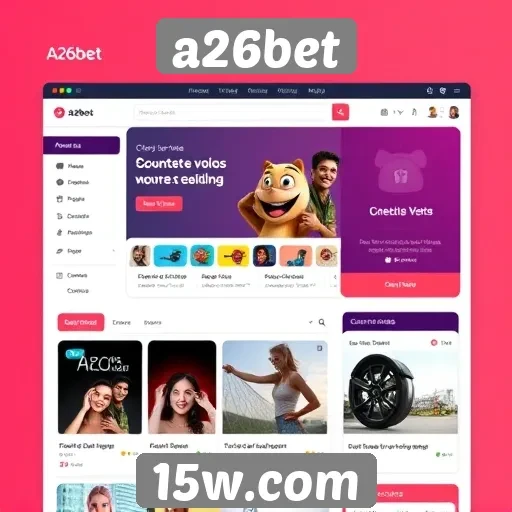Interface do usuário do site A26bet é intuitiva